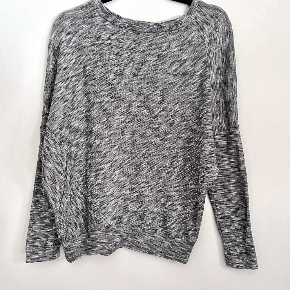 Anthropologie Damiana Slouchy Black and Grey Pullover Sweater Size XS Minimal - Picture 6 of 9